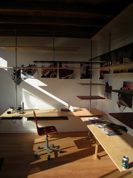 棚,机,デスク,ワークスペース